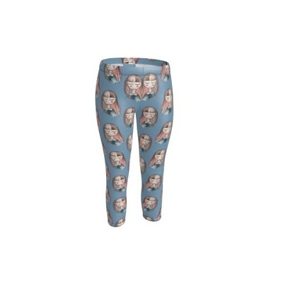 Leggins donna mora ceruleo