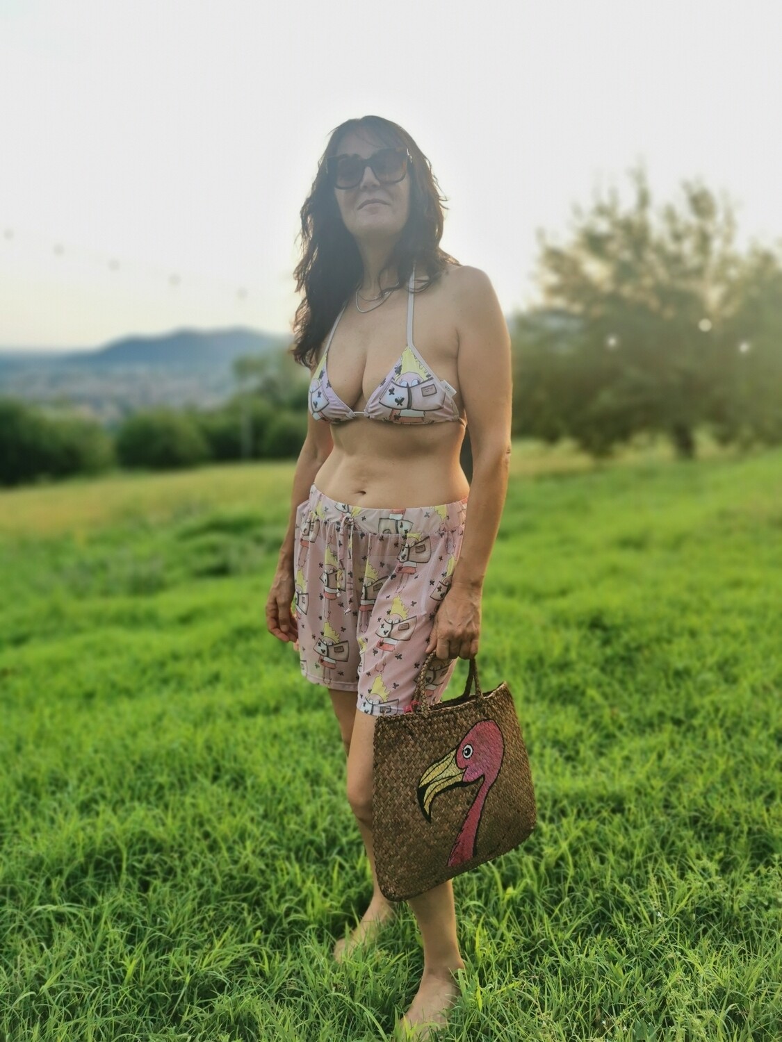 Short donna libro rosa
