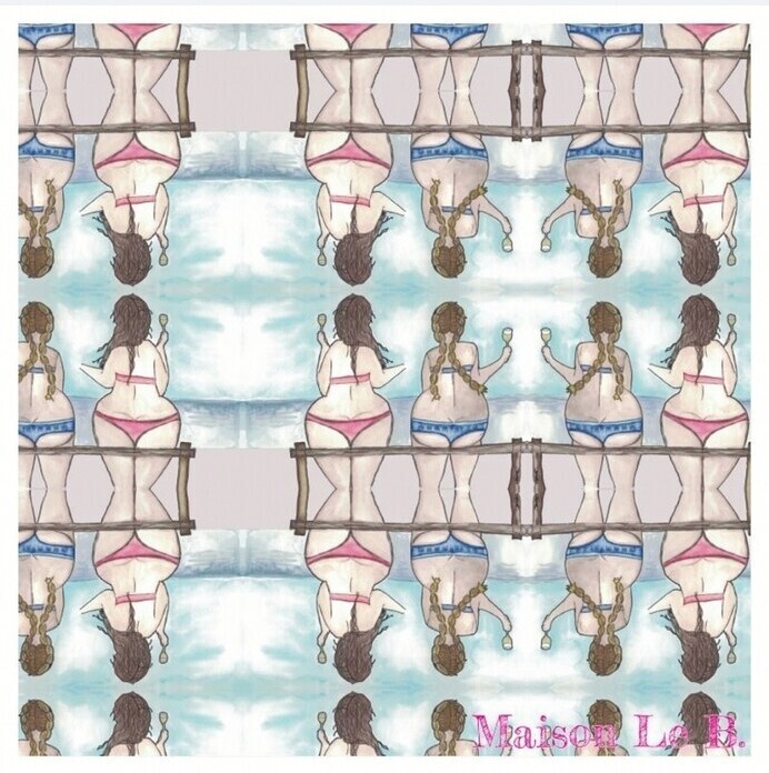 Foulard donne al mare twill di seta, foulard: foulard