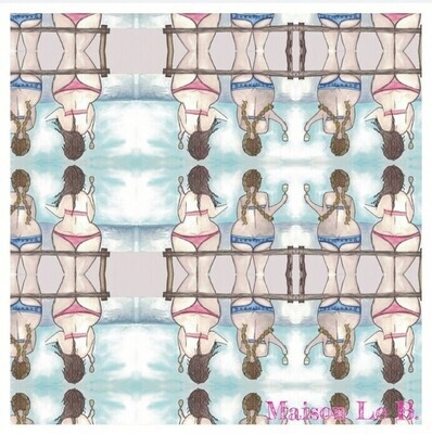 Foulard donne al mare twill di seta