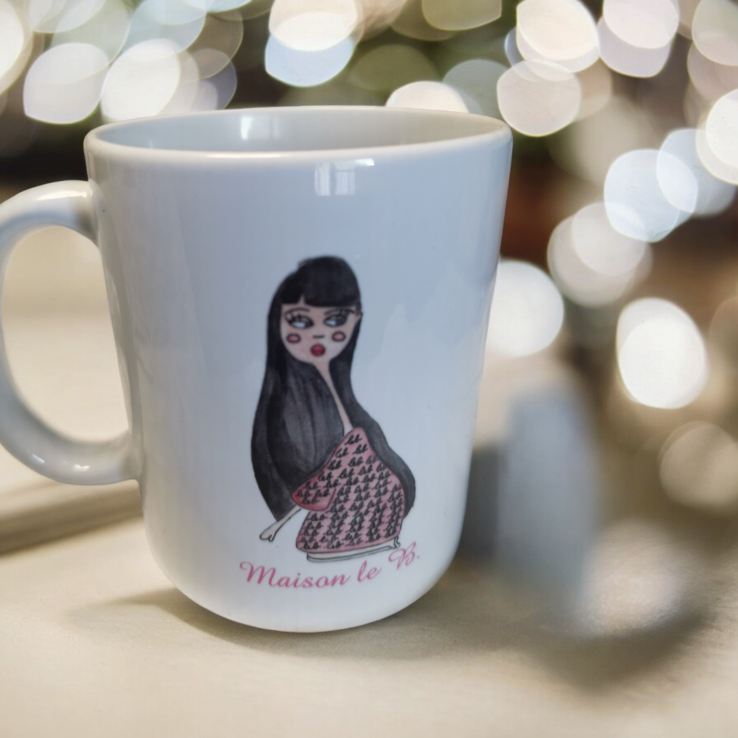 Tazza in ceramica donna le B.