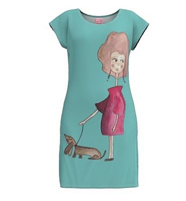 Vestito Casual donna bassotto singolo