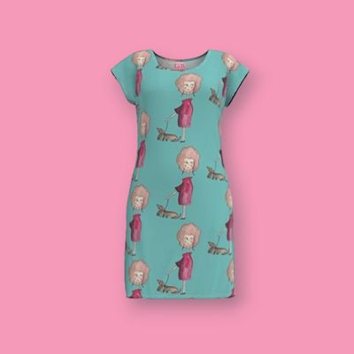 Vestito Casual donna bassotto multiplo