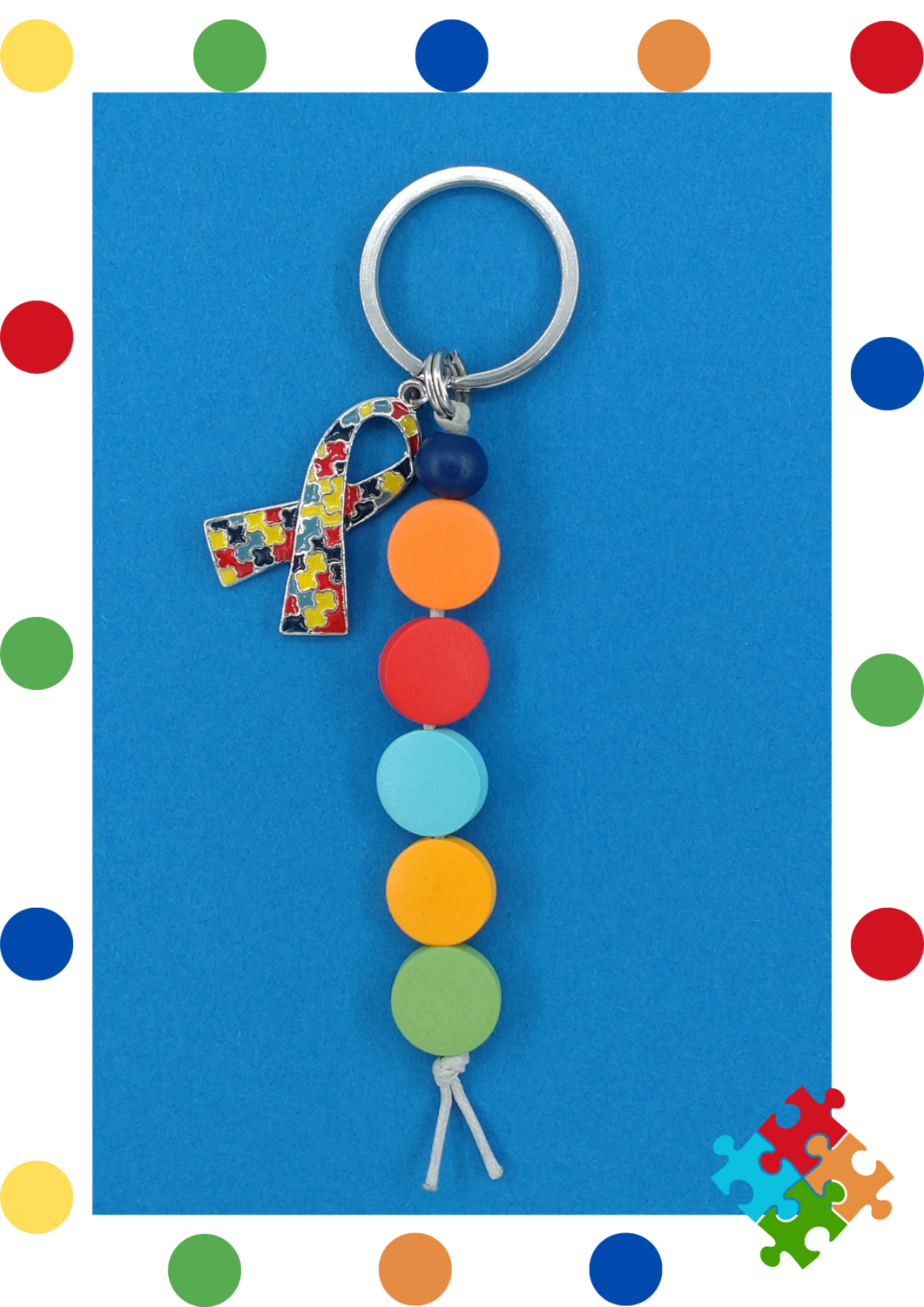 Avaimenperä &quot;Autismi tietoisuus&quot; ribbon