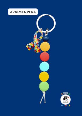 Avaimenperä &quot;Autismi tietoisuus&quot; ribbon