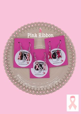Tsemppi korvakoru, Rintasyöpä Tietoisuuskoru, pink ribbon
