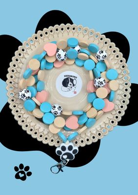 Avainnauha koirien ystäville, sininen