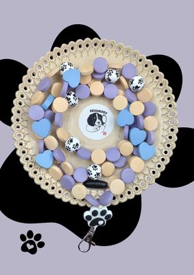 Avainnauha koirien ystäville, violetti