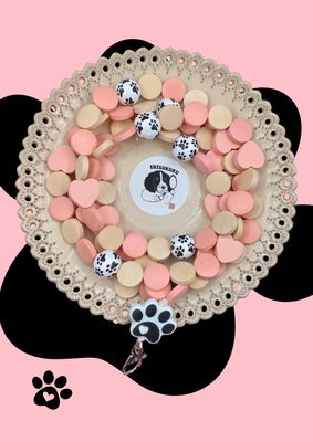 Avainnauha koirien ystäville, pinkki