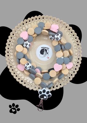 Avainnauha koirien ystäville, harmaa