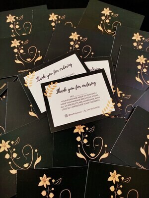 Double Sided Cards - Business / Thank You / Greeting Cards