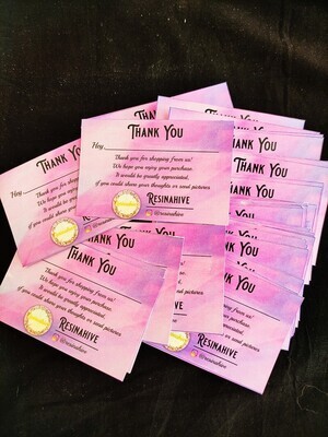 Single Sided Cards - Thank You/ Business / Greeting Cards