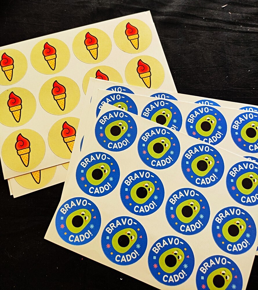 Circular Stickers - Brand Logo/ Thank You/ Freebies Sticker