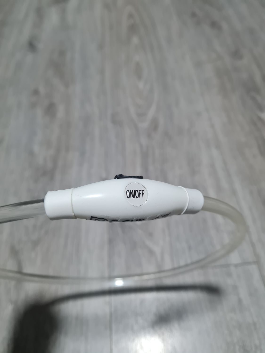 Water Resistant LED collar - White Rainbow