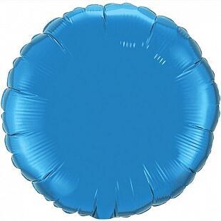 фольгированный круг 18" синий