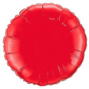 фольгированный круг 18" красный