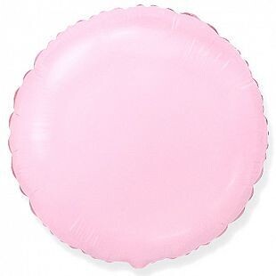 фольгированный круг 18" светло розовый пастель