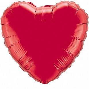 фольгированное сердце 18" красное