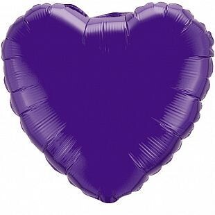фольгированное сердце 18" фиолетовое