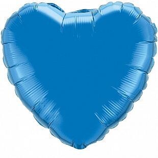 фольгированное сердце 18" синее