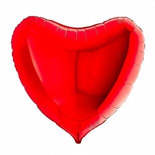 фольгированное сердце 36"(1м) Красное