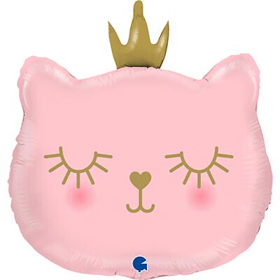 Розовый Котик с короной