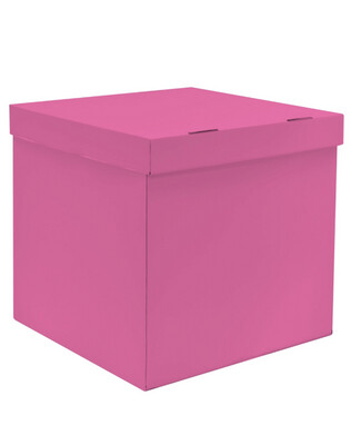 Коробка розовая без надписей 60*60