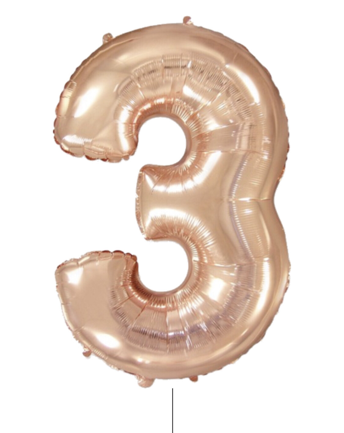 Цифра «3» розовое золото