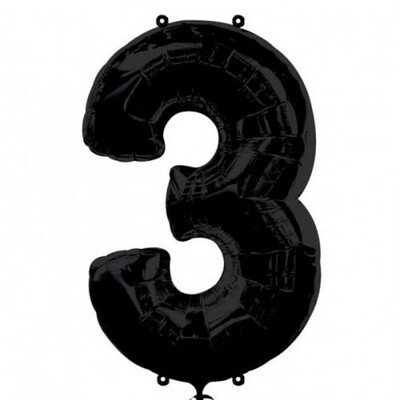 Цифра «3» Черная