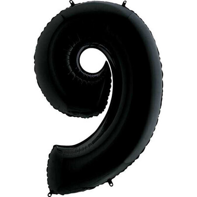 Цифра «9» чёрная