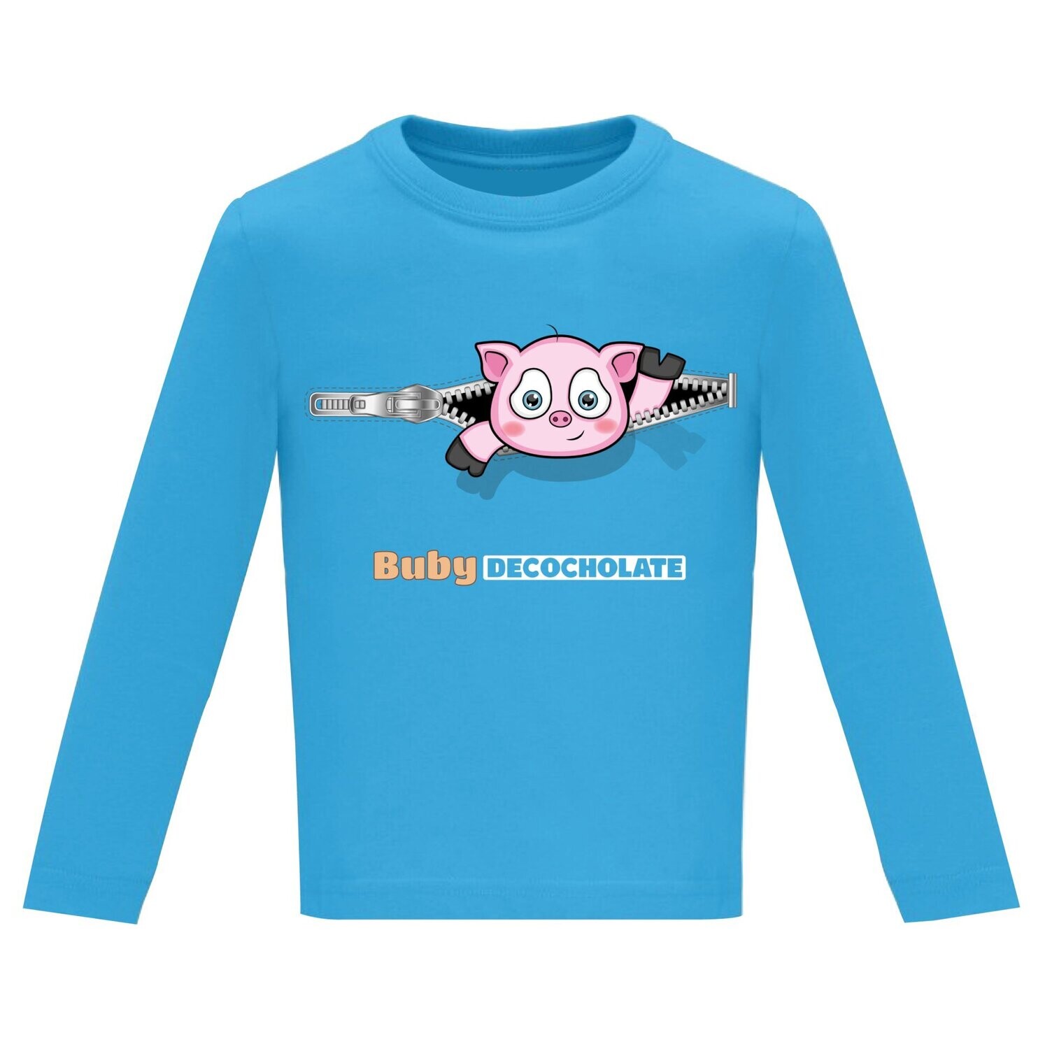 Camiseta Cerdito Manga Larga Beb Historias DeCocholate