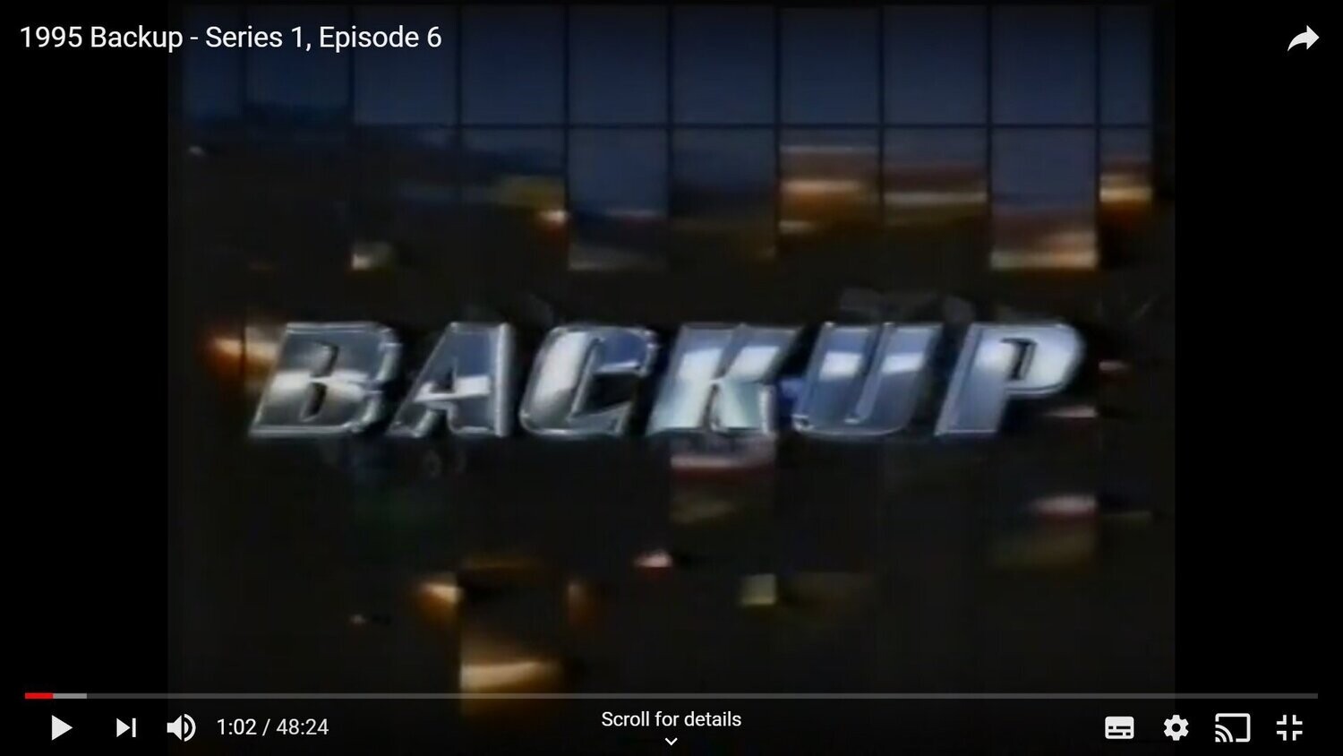Back up DVD - (1995-97) - Martin Troakes, Christopher John - Backup Police TV Series