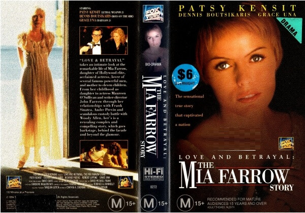 Love and Betrayal DVD The Mia Farrow Story (1995) Patsy Kensit