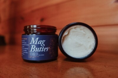 Mag Butter | Magnesium Body Butter for Headaches/Migraines, Hyperactivity, Restlessness, Insomnia, Anxiety, Depression & More