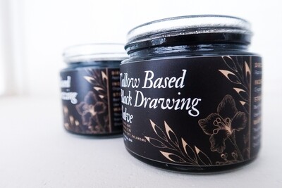 100% Organic, Grass-fed Tallow Black Drawing Salve - LIMITED TIME AVAILABILITY!
