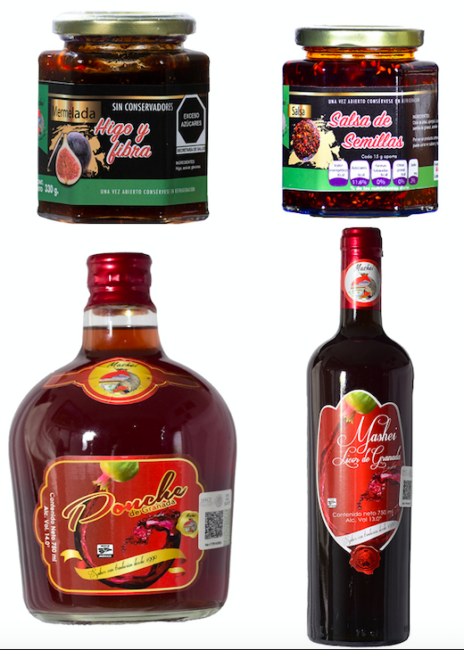 Pack x4 Mermelada de Higo, Salsa deSemillas, Ponche de granada,Licor de Granada