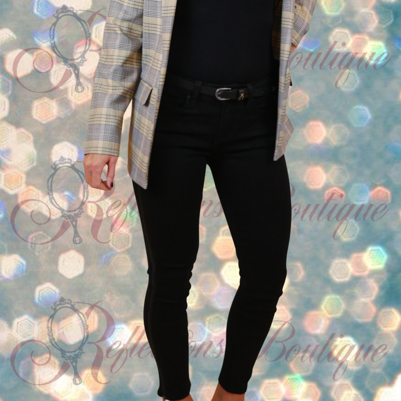 Funky Soul Black Zipper Leg Denim