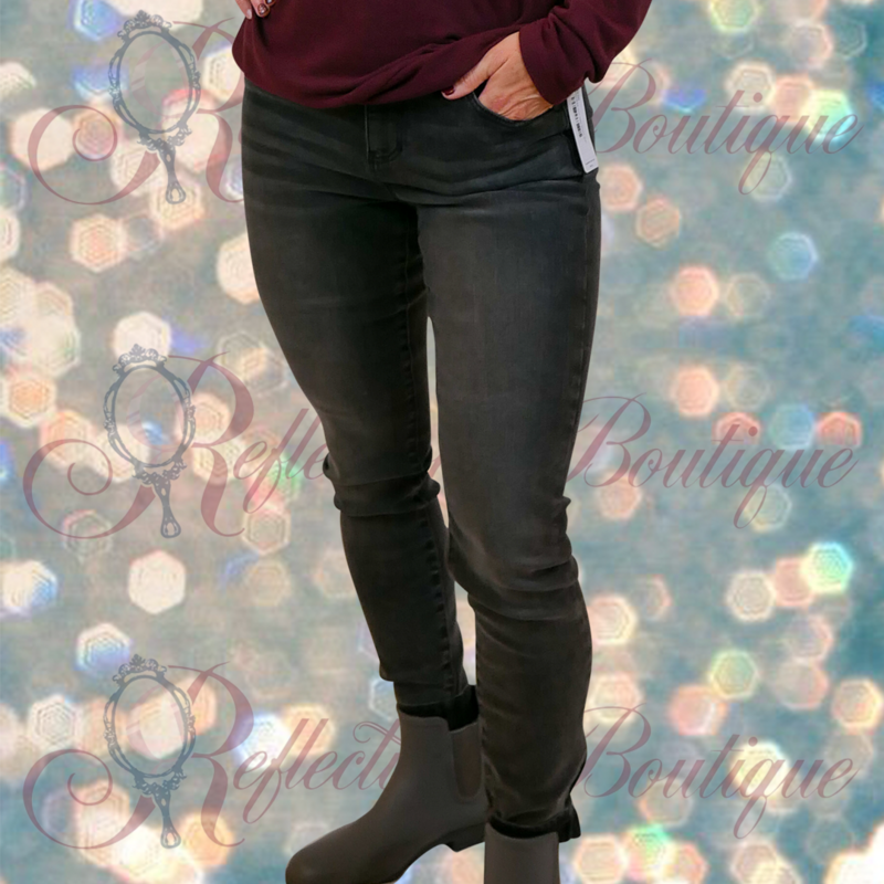 Liverpool Black Abby Hi-Rise Ankle Skinny Denim