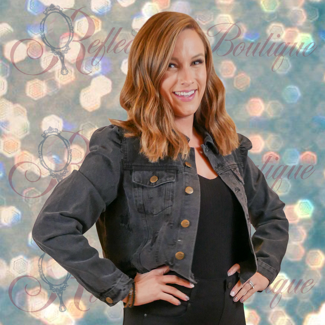 Mono B Cropped Denim Jacket