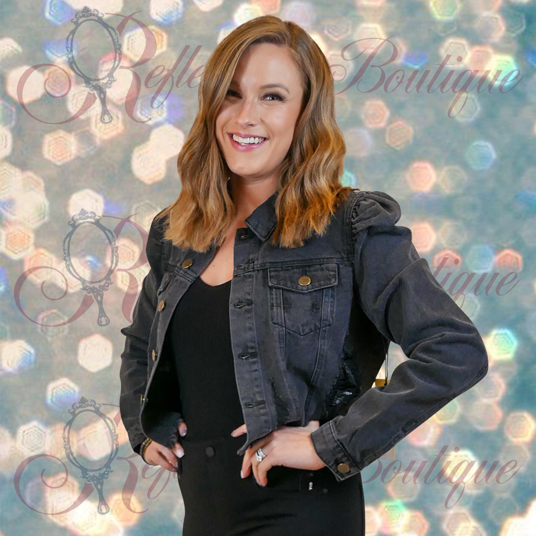 Mono B Cropped Denim Jacket