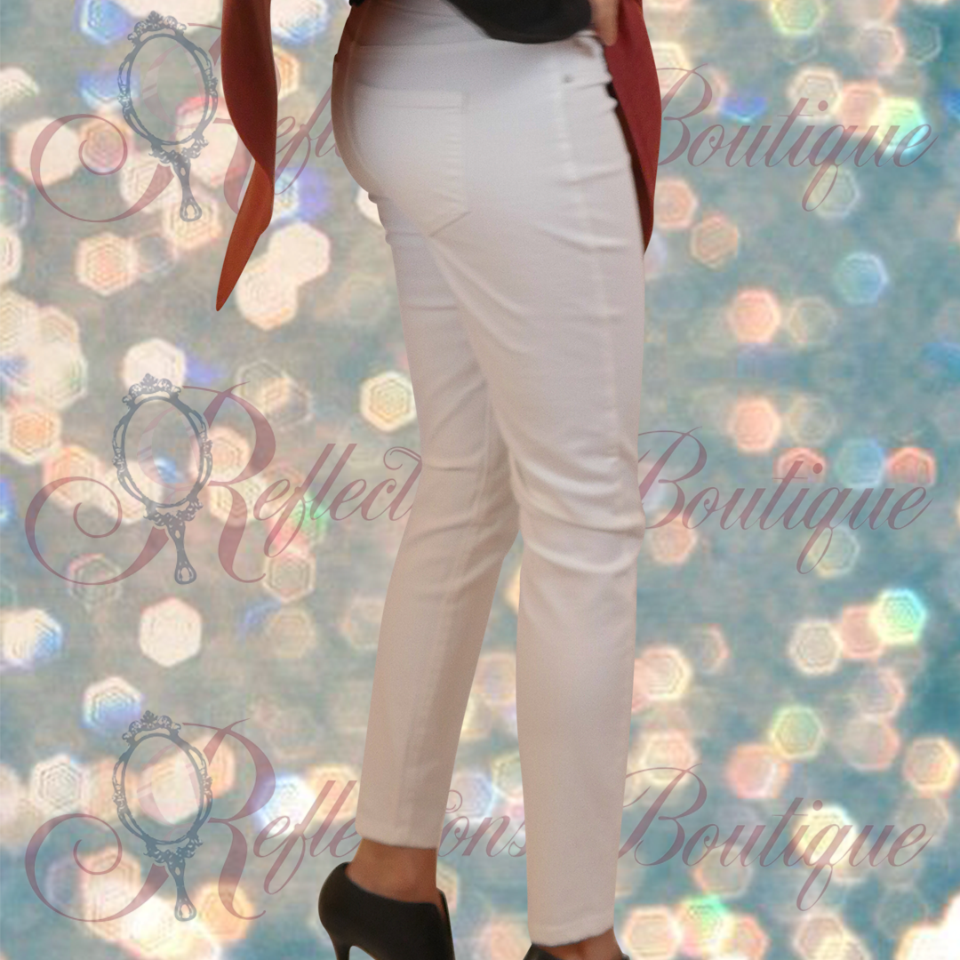 Liverpool White Abby Ankle Skinny