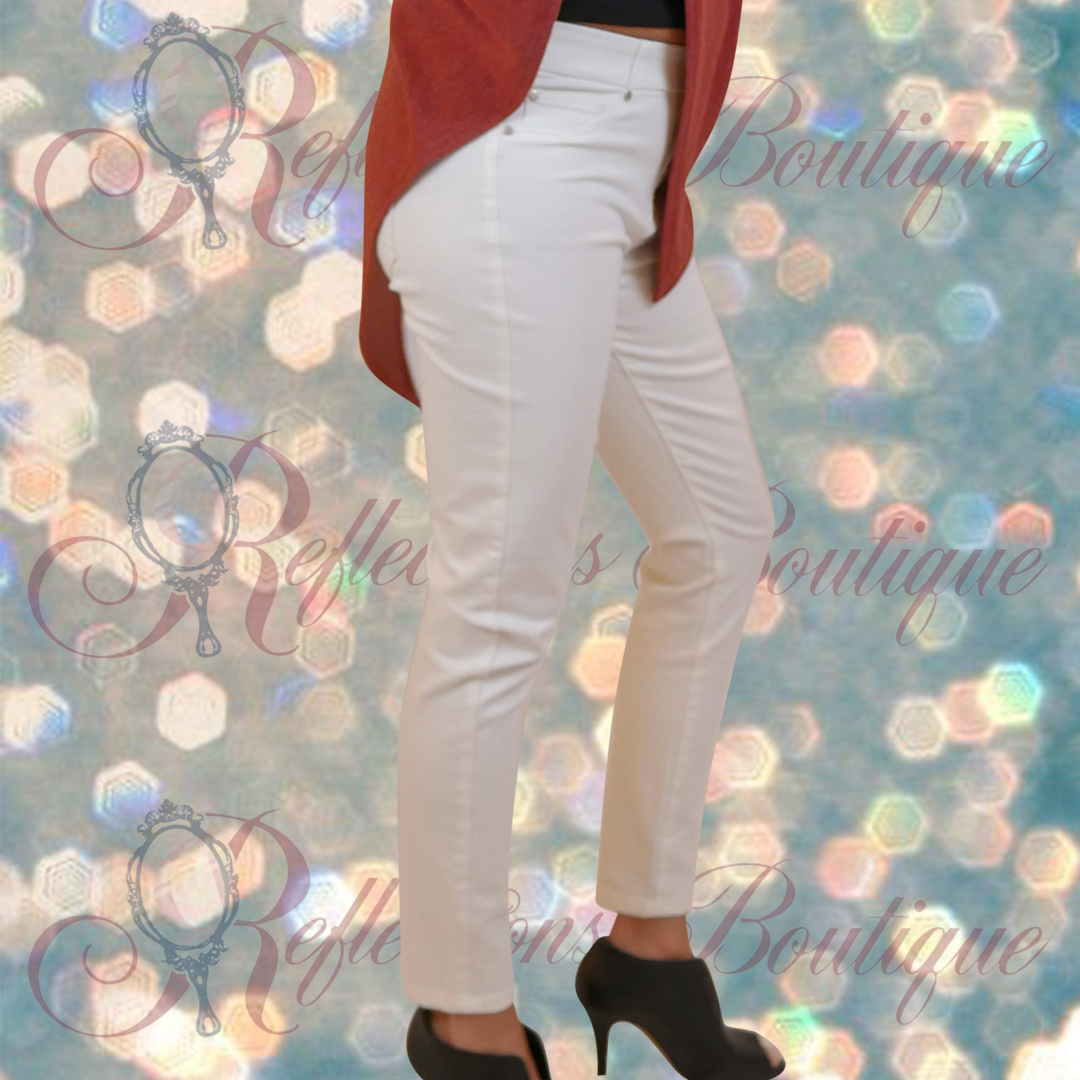 Liverpool White Abby Ankle Skinny