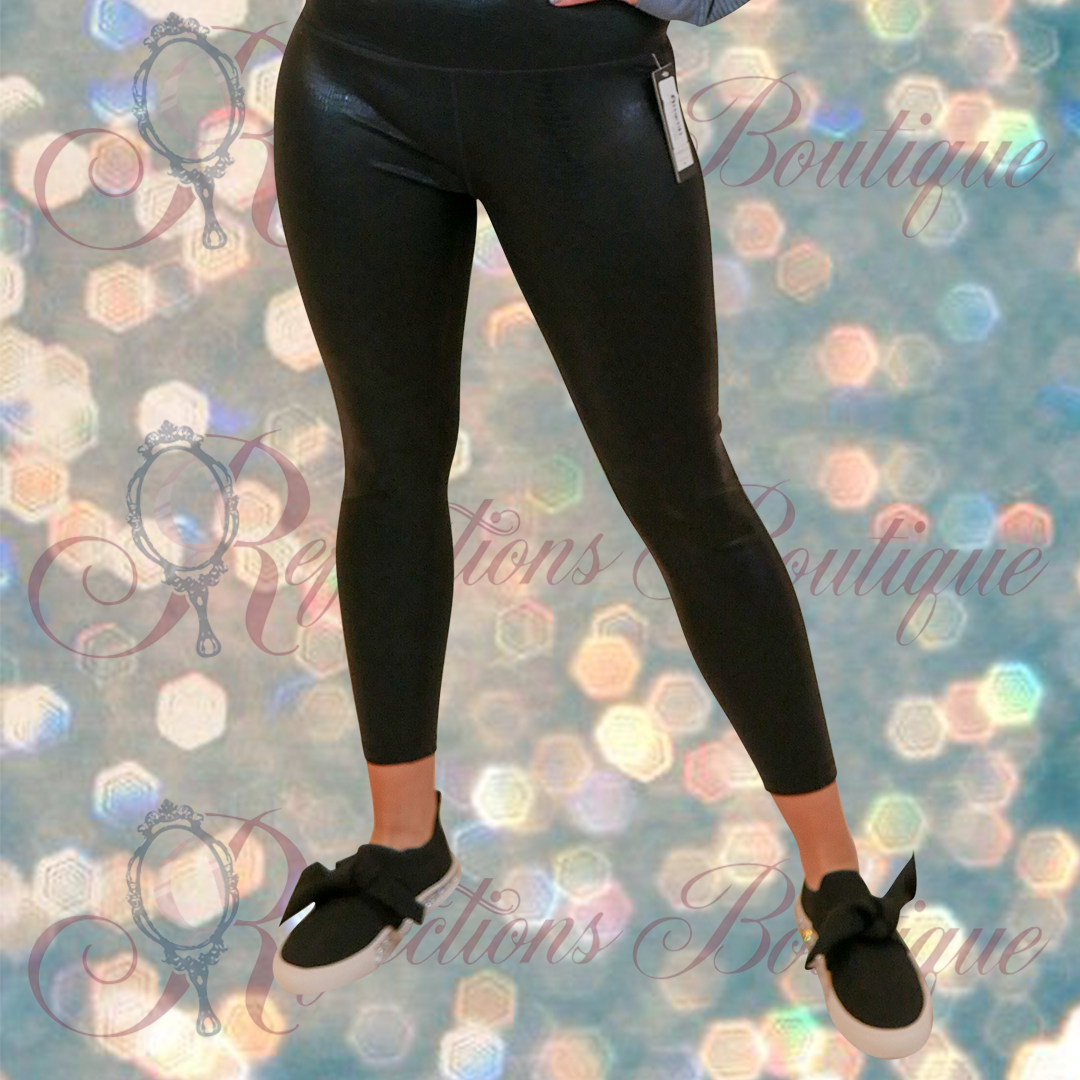 Black Snake Skin Legging