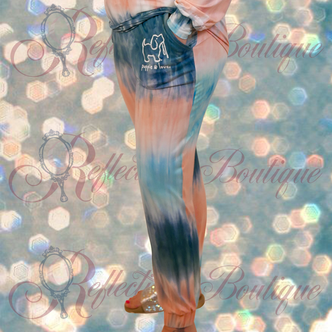 Puppie Love Tie Dye Lounge Pant