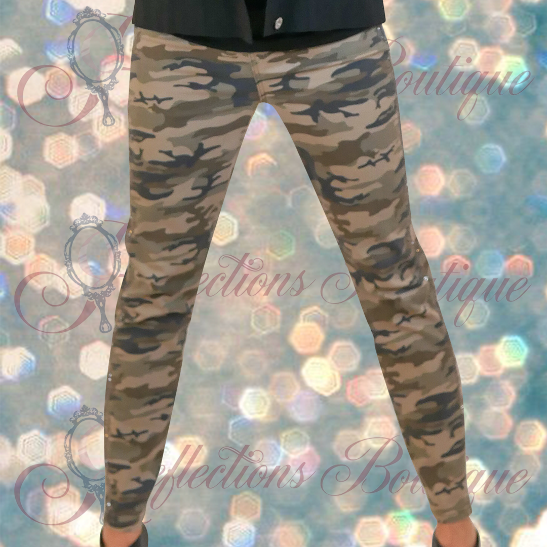 Liverpool Abby Hi-Rise Camo w/ Bling Sides