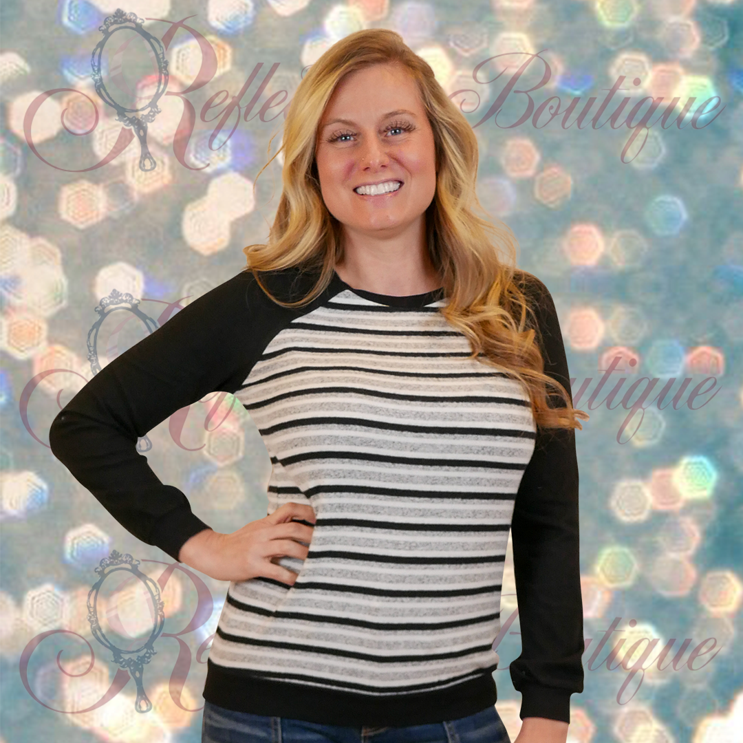 Liverpool Multi Stripe Athleisure Sweater