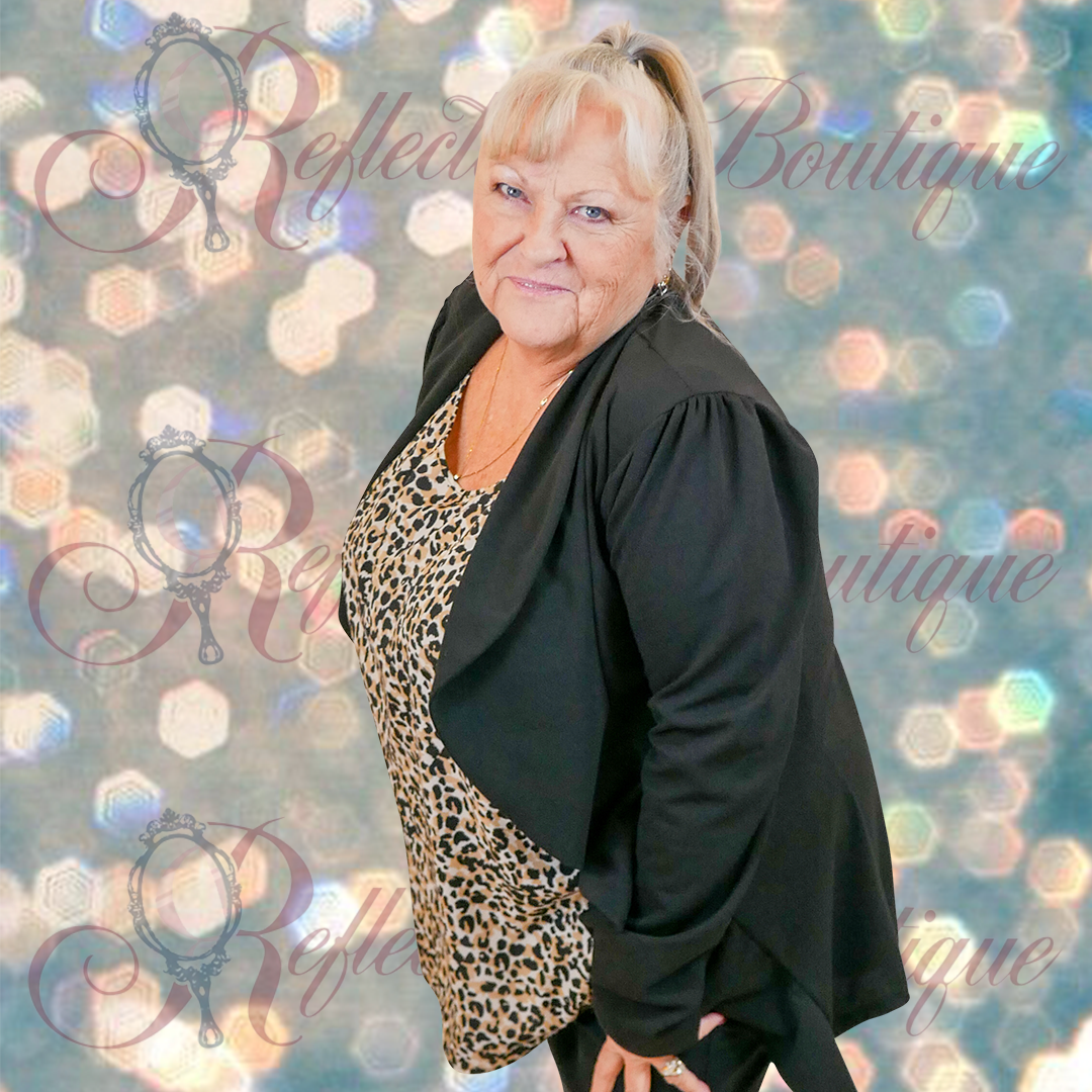 Black Waterfall Blazer