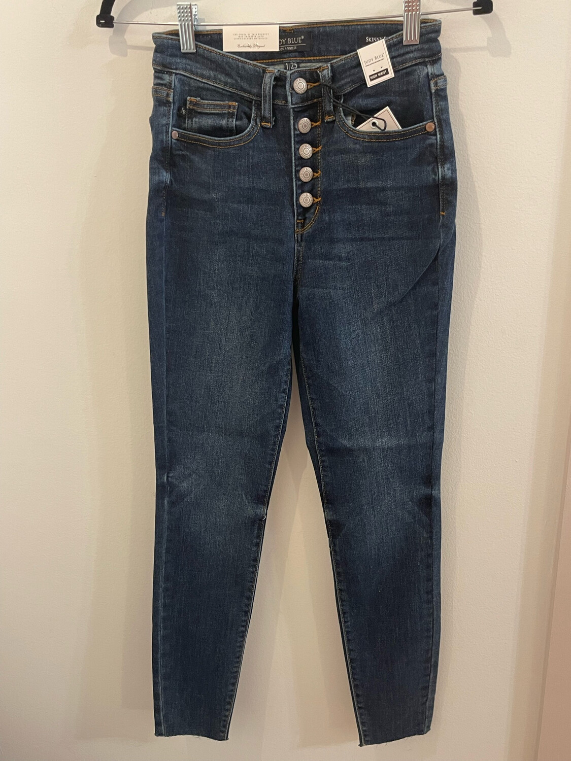 Judy Blue Hi-Rise Button Fly- Cut Off Skinny