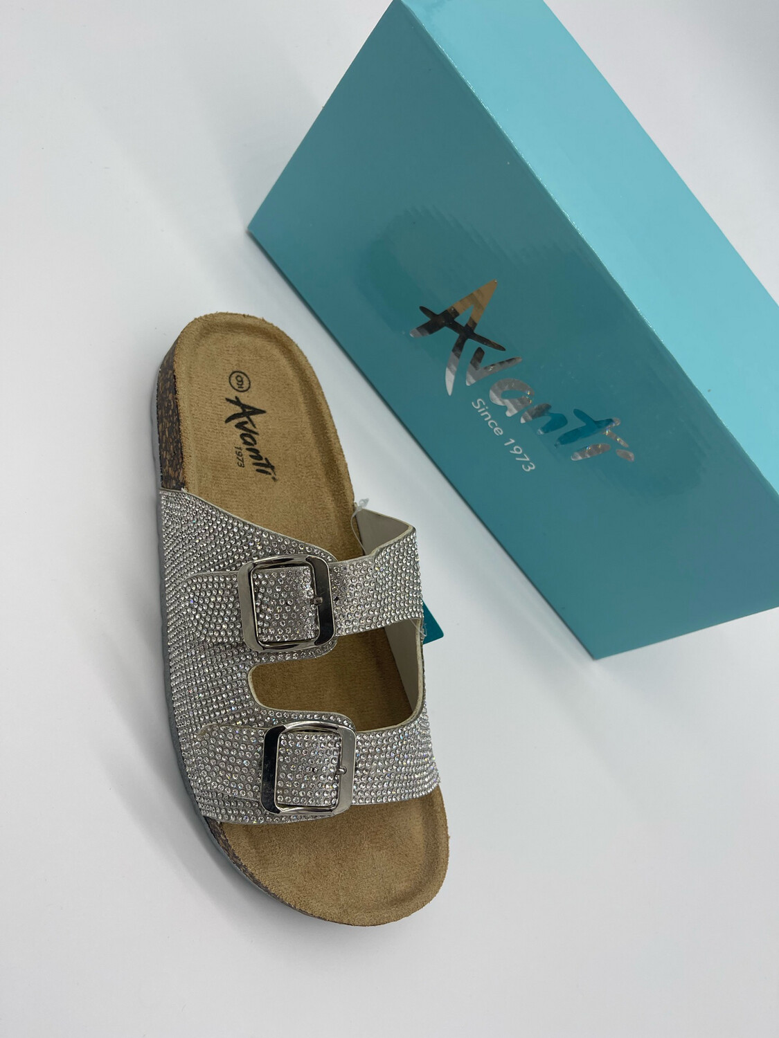 Avanti Dbl Strap Glitzy Slide