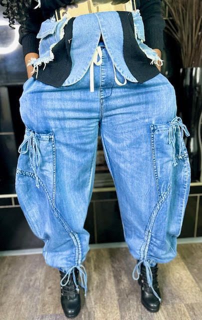 Denim Cargos